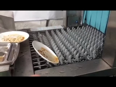 Grand lave-vaisselle commercial d'école de restaurant de machine à laver la vaisselle industrielle